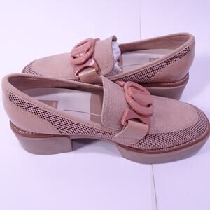 Dolce Vita Women's Leather Suede Mesh Buckle Lug Loafers Sz 8 NWOB 198